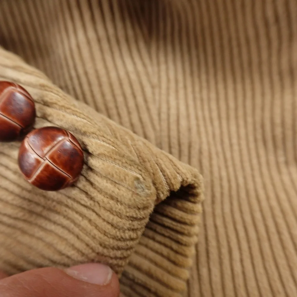 VTG Jordache Jacket Mens 44 Brown Corduroy Elbow Patch Western Blazer Sport Coat